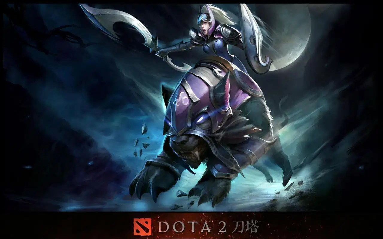 DOTA2暗夜战士插画